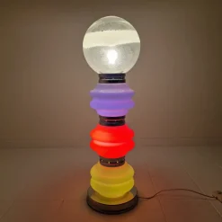 Clearance Pamono Italian Murano Floor Lamp in 3 Colors Light attributed to Carlo Nason for Mazzega, 1970s