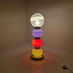 Clearance Pamono Italian Murano Floor Lamp in 3 Colors Light attributed to Carlo Nason for Mazzega, 1970s