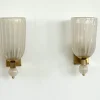 Online Pamono Italian Murano Glass and Brass Wall Light, 1990s