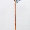 Clearance Pamono Italian Murano Glass and Brass Floor Lamp from Relco Milano, 1980s