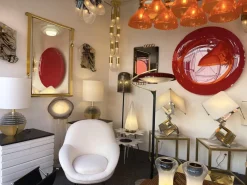 Discount Pamono Italian Murano Glass and Brass Chain Chandelier by Aldo Nason for Mazzega, 1970s