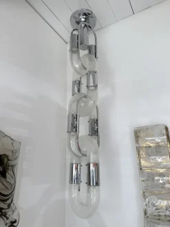 Online Pamono Italian Murano Glass Chandelier by Aldo Nason for Mazzega, 1970s