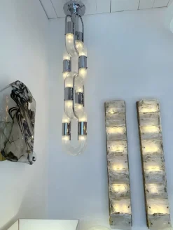 Online Pamono Italian Murano Glass Chandelier by Aldo Nason for Mazzega, 1970s