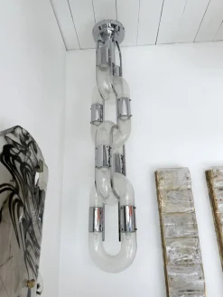 Online Pamono Italian Murano Glass Chandelier by Aldo Nason for Mazzega, 1970s