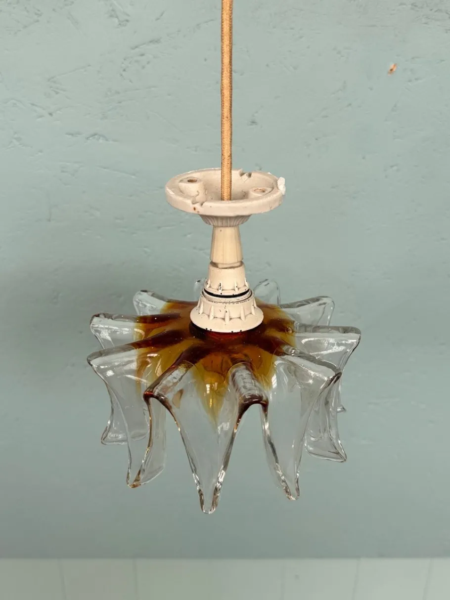 Online Pamono Italian Murano Glass Pendant Lamp, 1960s