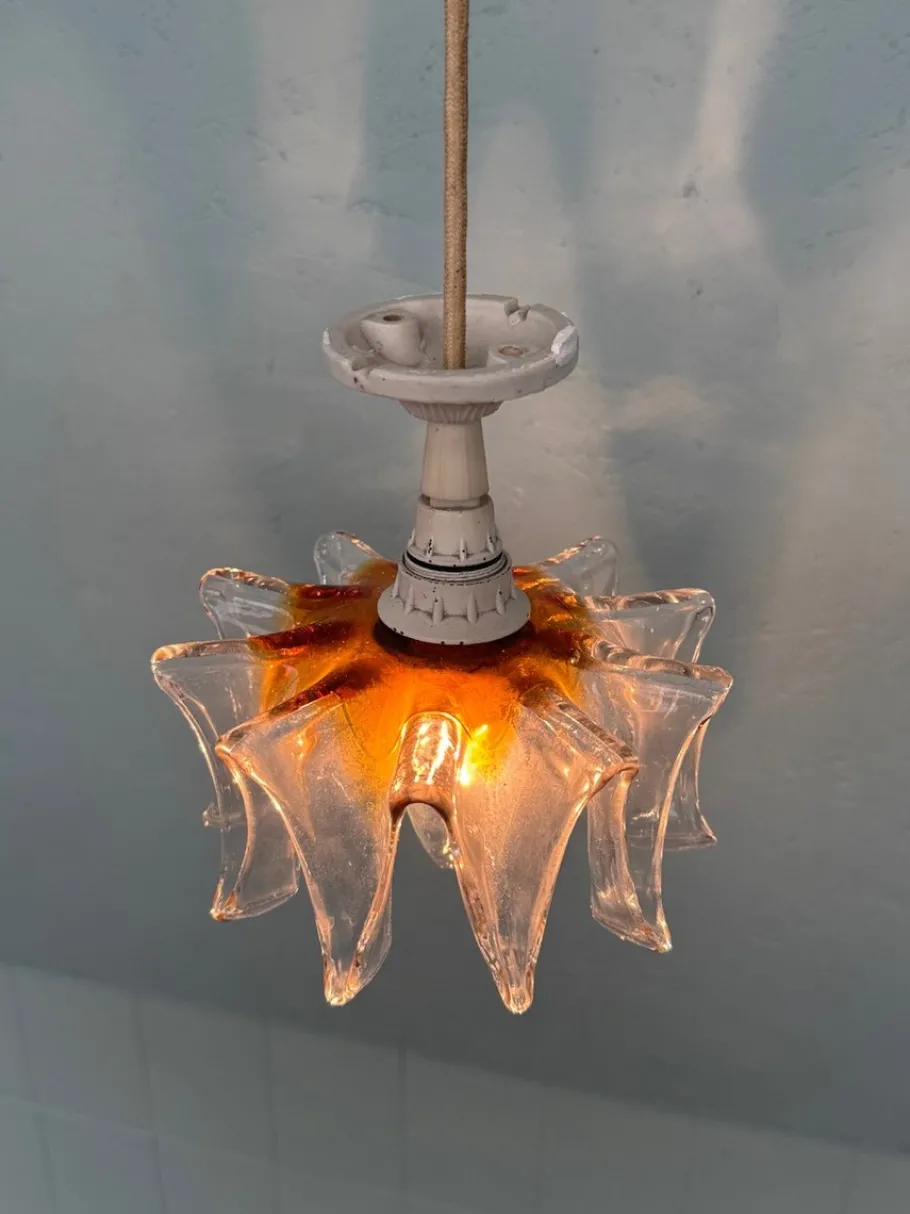 Online Pamono Italian Murano Glass Pendant Lamp, 1960s