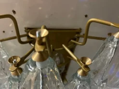 Clearance Pamono Italian Murano Glass Polygon Sconces, Set of 2