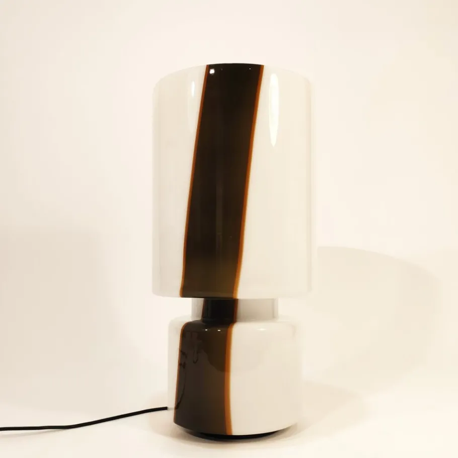 Discount Pamono Italian Murano Glass Table Lamp from Leucos, 1970s