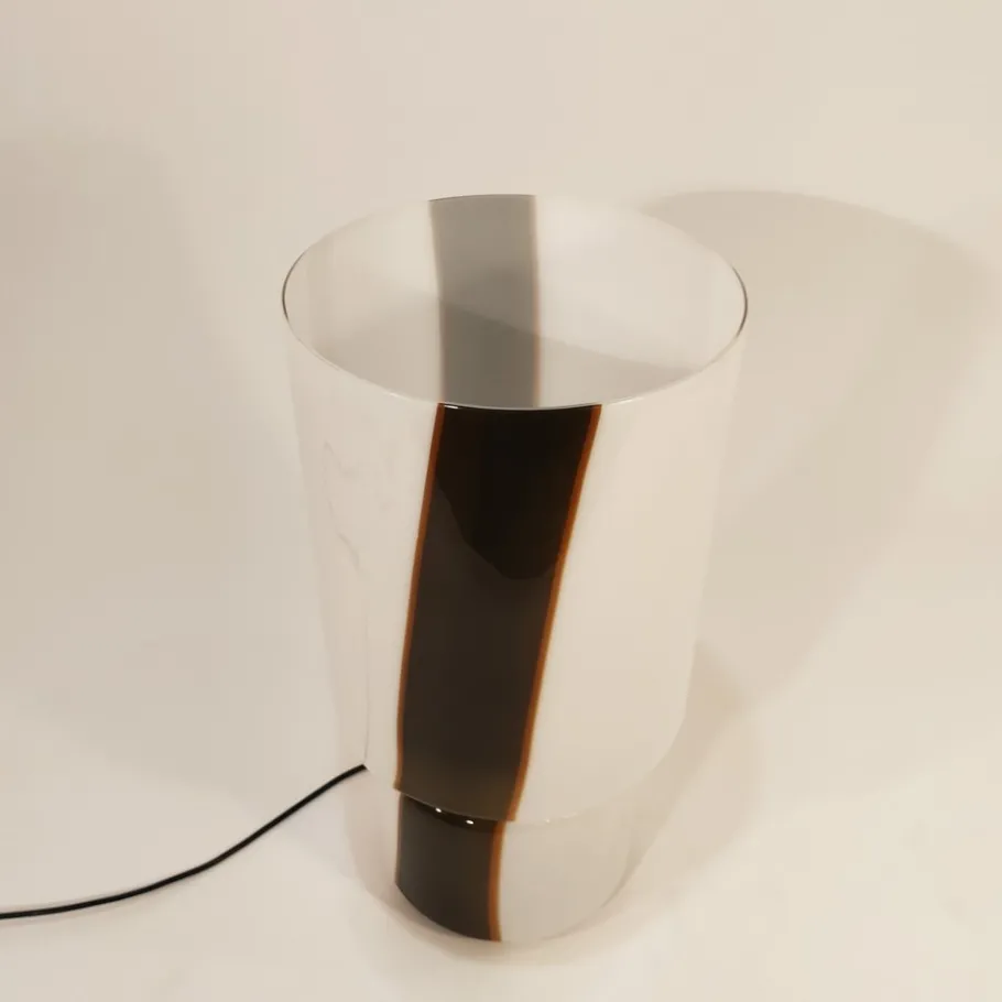 Discount Pamono Italian Murano Glass Table Lamp from Leucos, 1970s