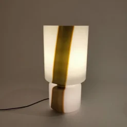 Discount Pamono Italian Murano Glass Table Lamp from Leucos, 1970s