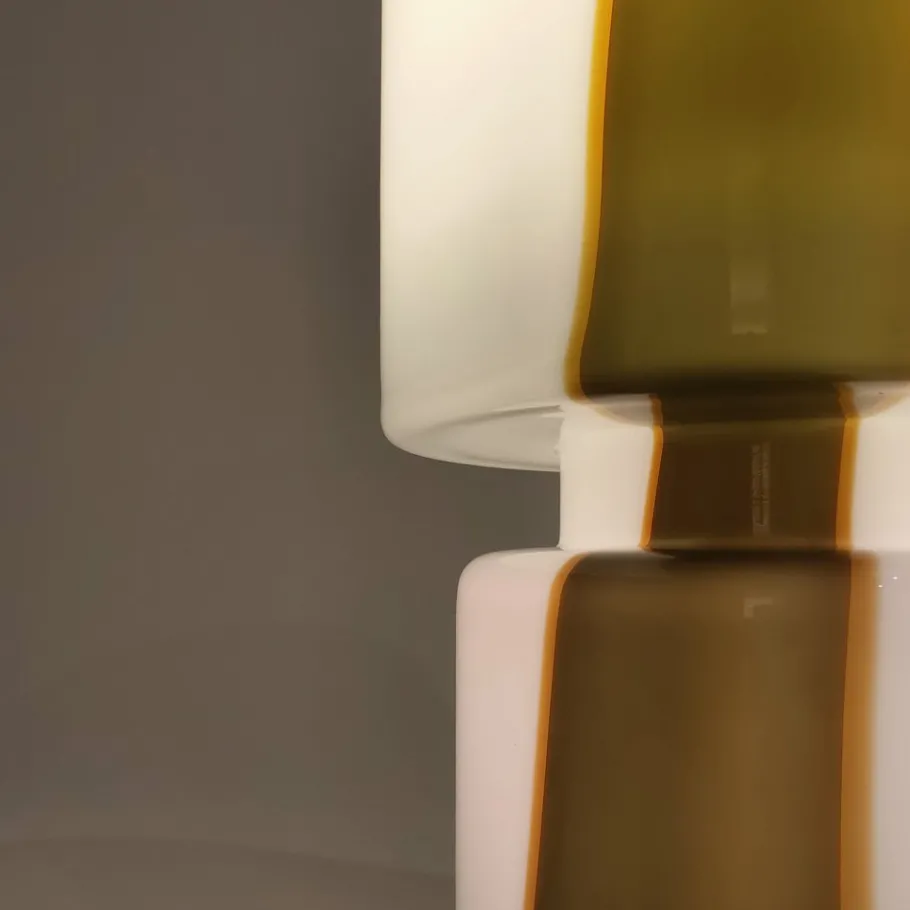 Discount Pamono Italian Murano Glass Table Lamp from Leucos, 1970s