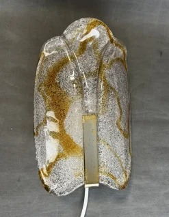 Discount Pamono Italian Murano Glass Wall Lamp from Mazzega, 1970s