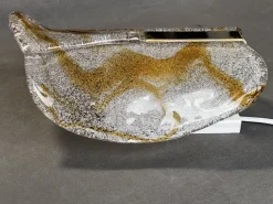 Discount Pamono Italian Murano Glass Wall Lamp from Mazzega, 1970s