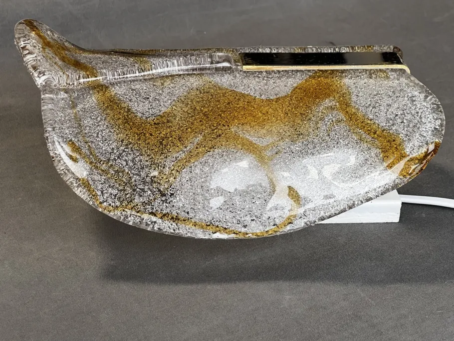 Discount Pamono Italian Murano Glass Wall Lamp from Mazzega, 1970s