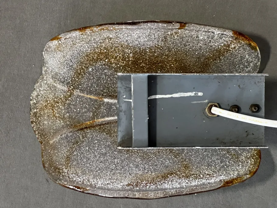 Discount Pamono Italian Murano Glass Wall Lamp from Mazzega, 1970s