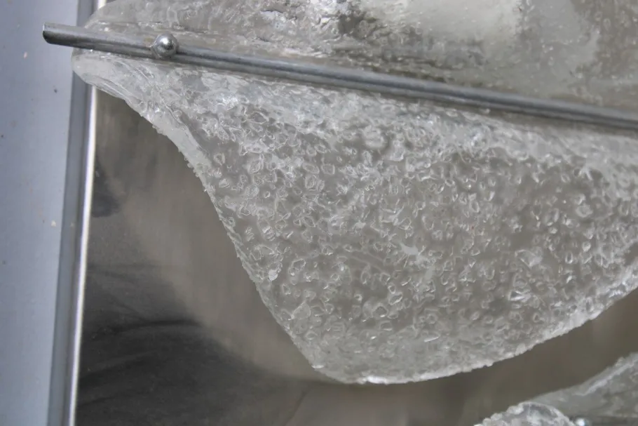 Clearance Pamono Italian Murano Glass Wall Lamp from Mazzega, 1970s