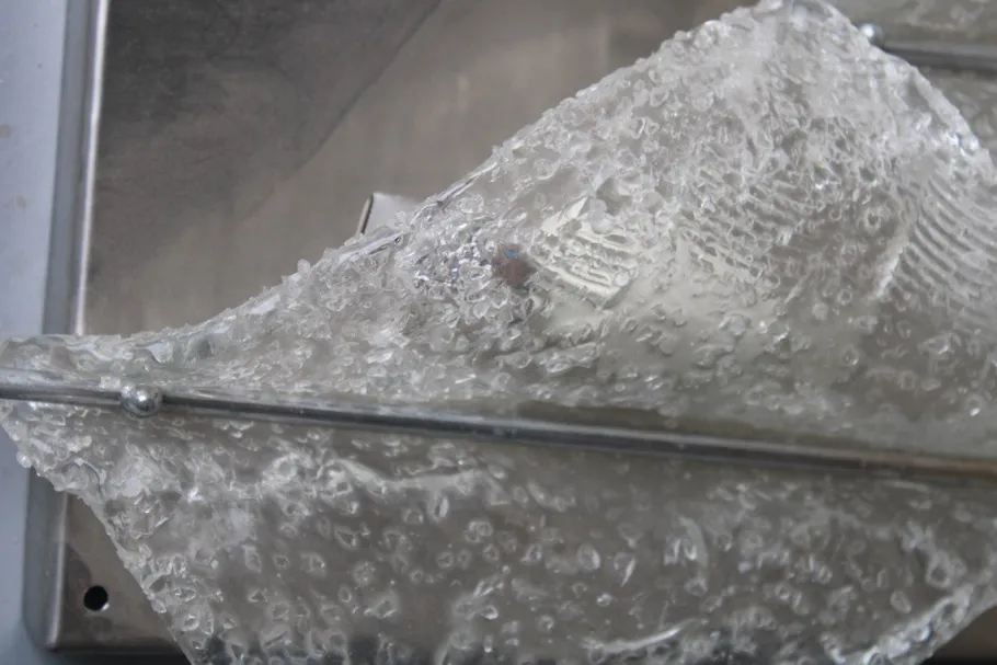 Clearance Pamono Italian Murano Glass Wall Lamp from Mazzega, 1970s