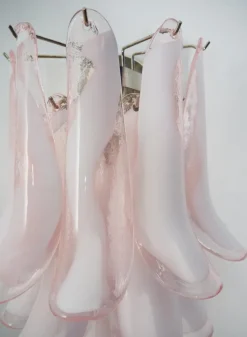 New Pamono Italian Murano Petal Sconces in the style of Mazzega, 1970s, Set of 4