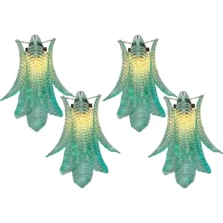 Clearance Pamono Italian Murano Sconces, 1990s, Set of 4