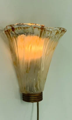 Hot Pamono Italian Murano Wall Lamp from Sil Lux Milano