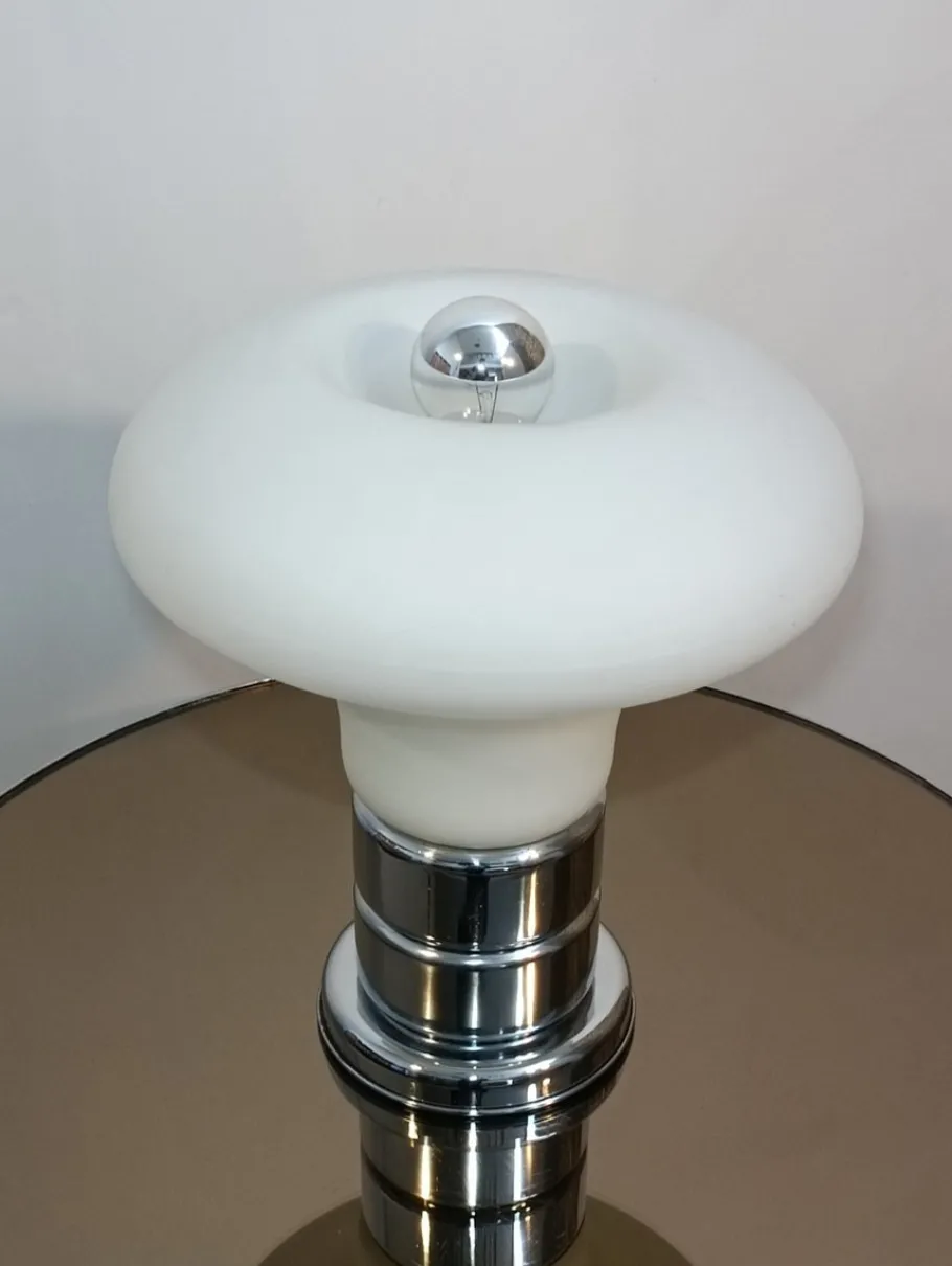 New Pamono Italian Mushroom Lamp in Murano, 1970s
