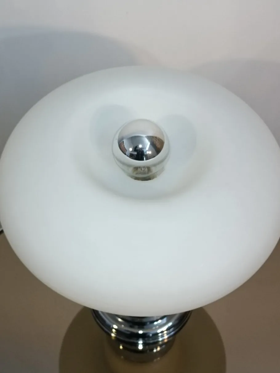 New Pamono Italian Mushroom Lamp in Murano, 1970s