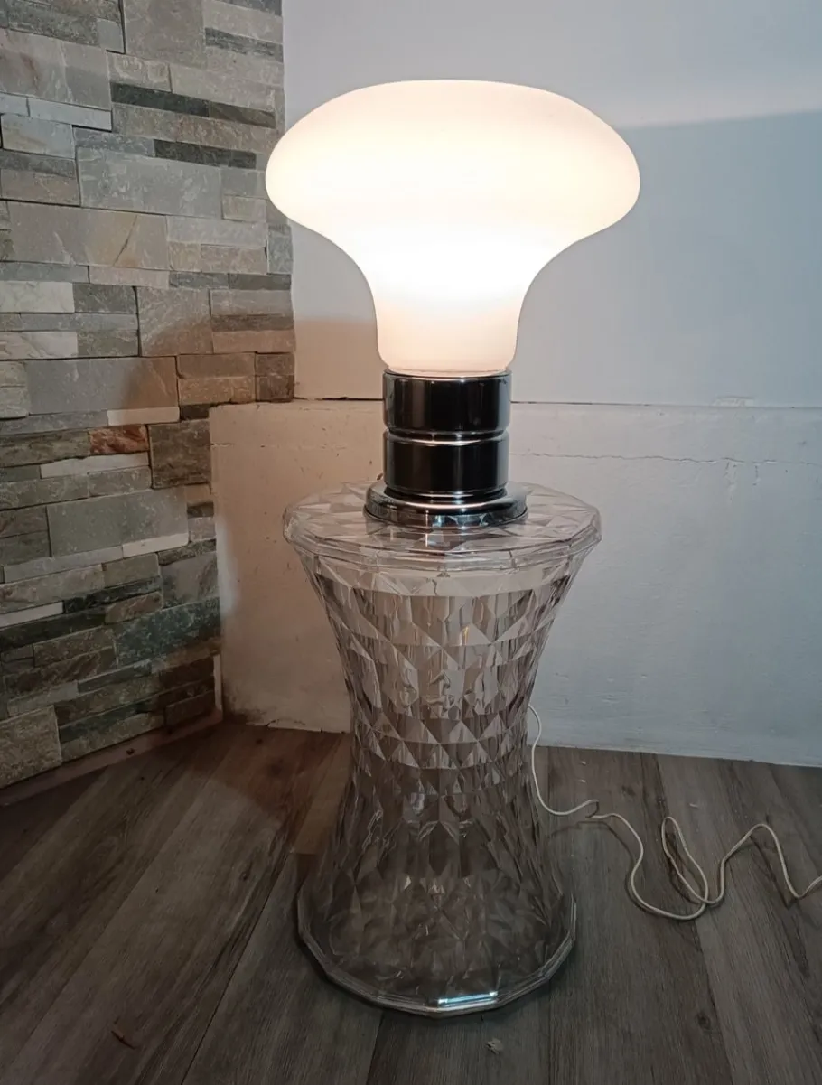 New Pamono Italian Mushroom Lamp in Murano, 1970s