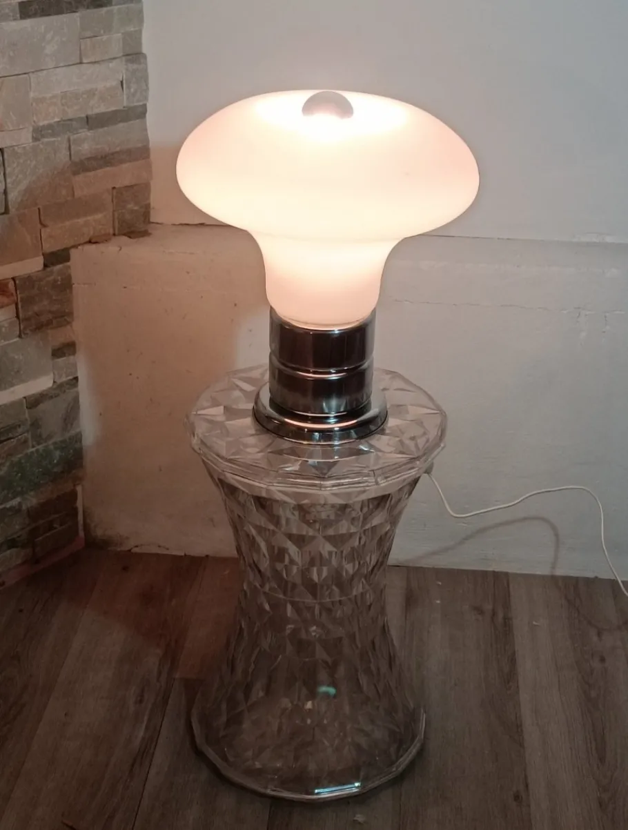 New Pamono Italian Mushroom Lamp in Murano, 1970s