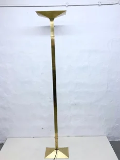Clearance Pamono Italian New Society Floor Lamp in Brass, 1980s