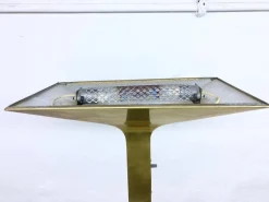 Clearance Pamono Italian New Society Floor Lamp in Brass, 1980s