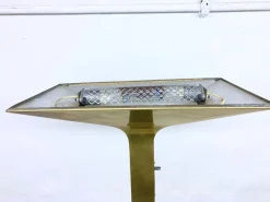 Clearance Pamono Italian New Society Floor Lamp in Brass, 1980s