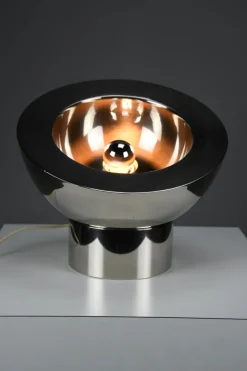 Online Pamono Italian Nickel-Plated Brass Adjustable Table Lamp, 1970s