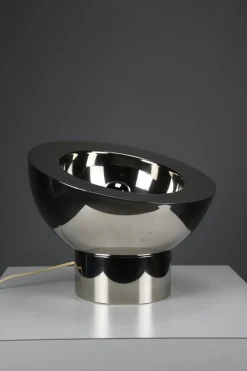 Online Pamono Italian Nickel-Plated Brass Adjustable Table Lamp, 1970s