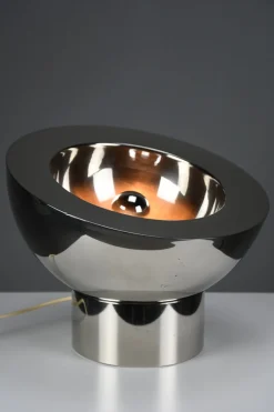 Online Pamono Italian Nickel-Plated Brass Adjustable Table Lamp, 1970s