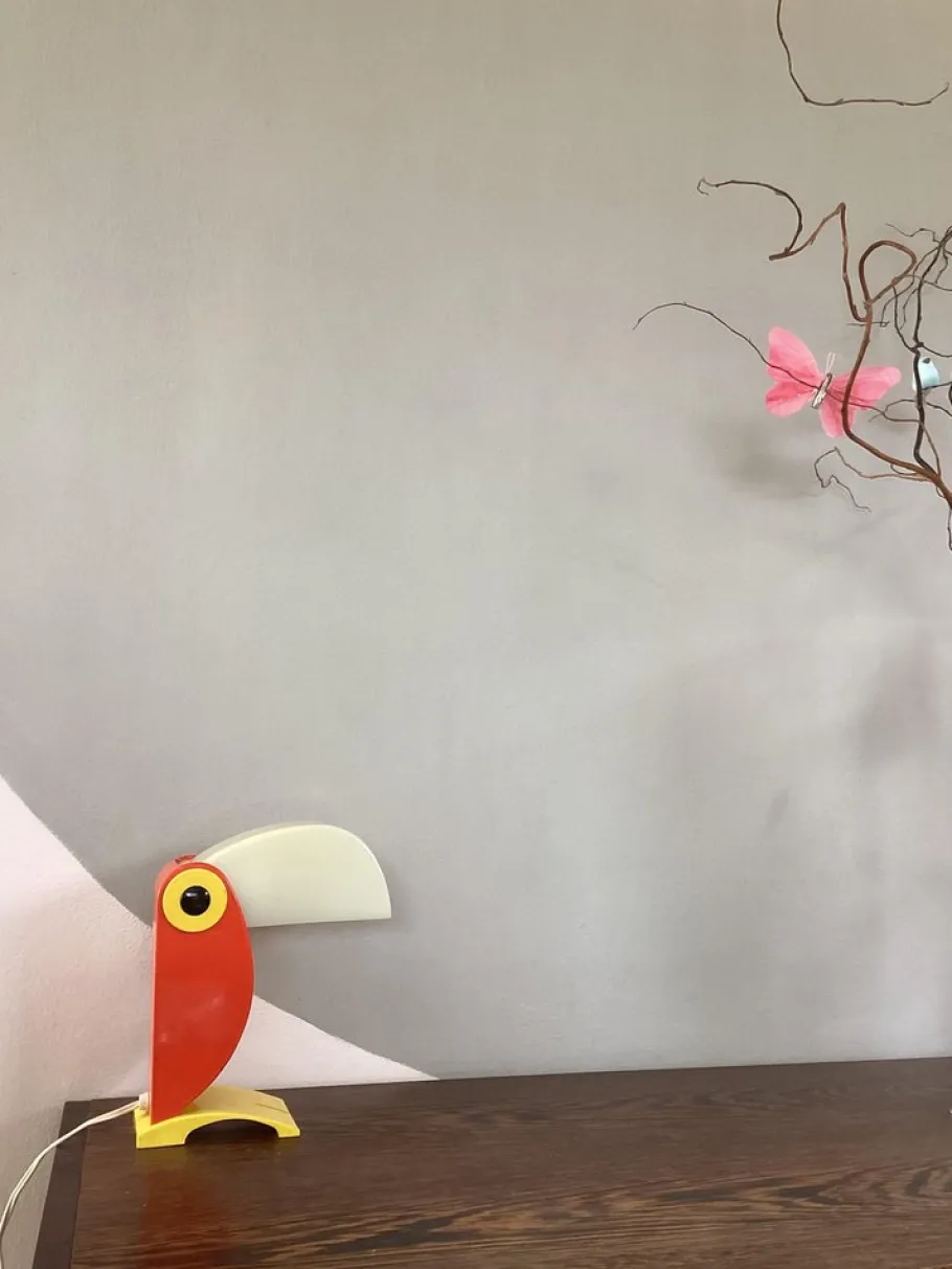 Online Pamono Italian Orange Toucan Bird Table Lamp from Otf Oldtimer Ferrari, 1960s