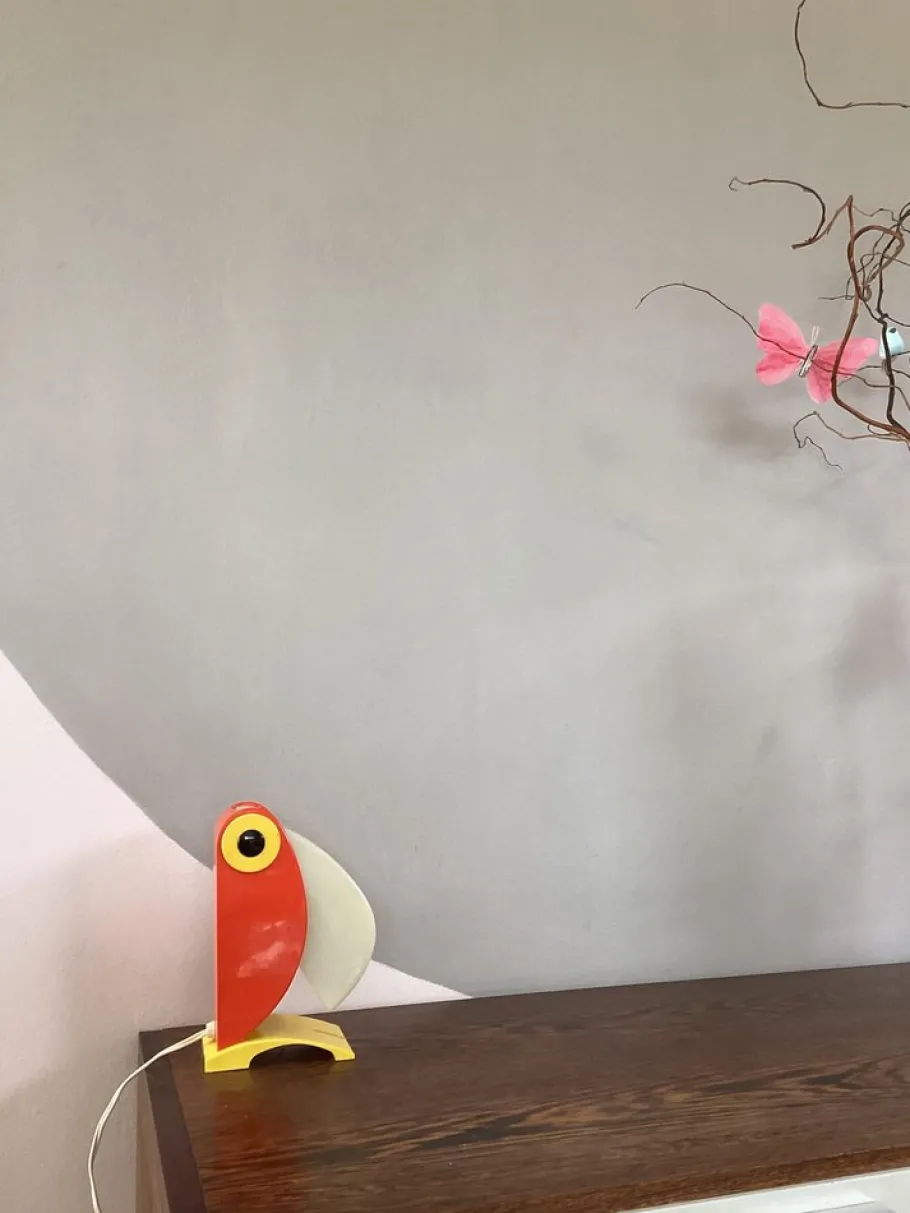 Online Pamono Italian Orange Toucan Bird Table Lamp from Otf Oldtimer Ferrari, 1960s