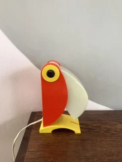Online Pamono Italian Orange Toucan Bird Table Lamp from Otf Oldtimer Ferrari, 1960s