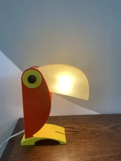 Online Pamono Italian Orange Toucan Bird Table Lamp from Otf Oldtimer Ferrari, 1960s