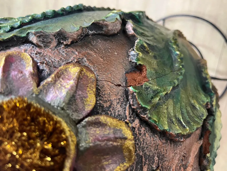 Online Pamono Italian Painted Terracotta Lamps, 1980s, Set of 2