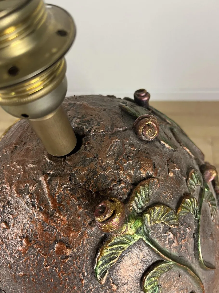 Online Pamono Italian Painted Terracotta Lamps, 1980s, Set of 2