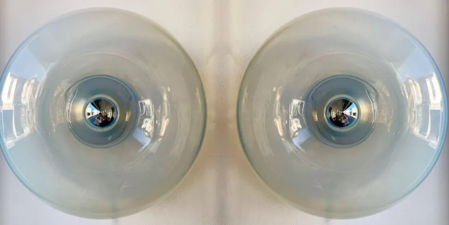 New Pamono Italian Panta Sconces in Murano Glass by Giusto Toso for Leucos, 1970s, Set of 2