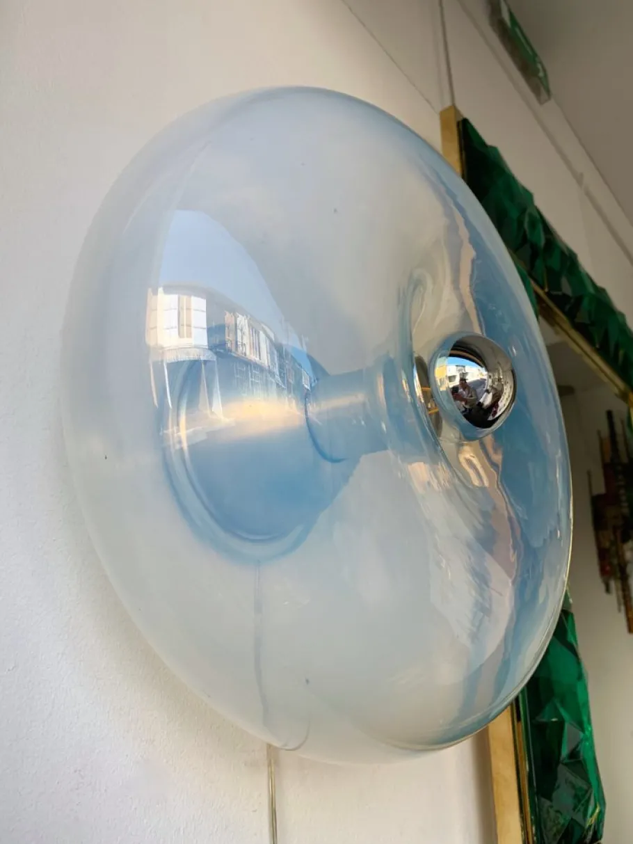 New Pamono Italian Panta Sconces in Murano Glass by Giusto Toso for Leucos, 1970s, Set of 2