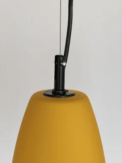 New Pamono Italian Pendant Lamp Set in Murano Frosted Glass by De Majo Murano, 1970s, Set of 3