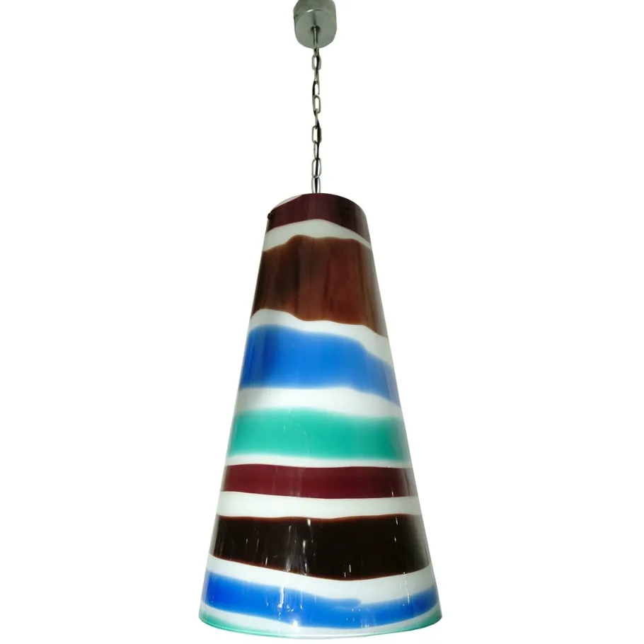 New Pamono Italian Pendant Light by Massimo Vignelli for Venini, 1960s