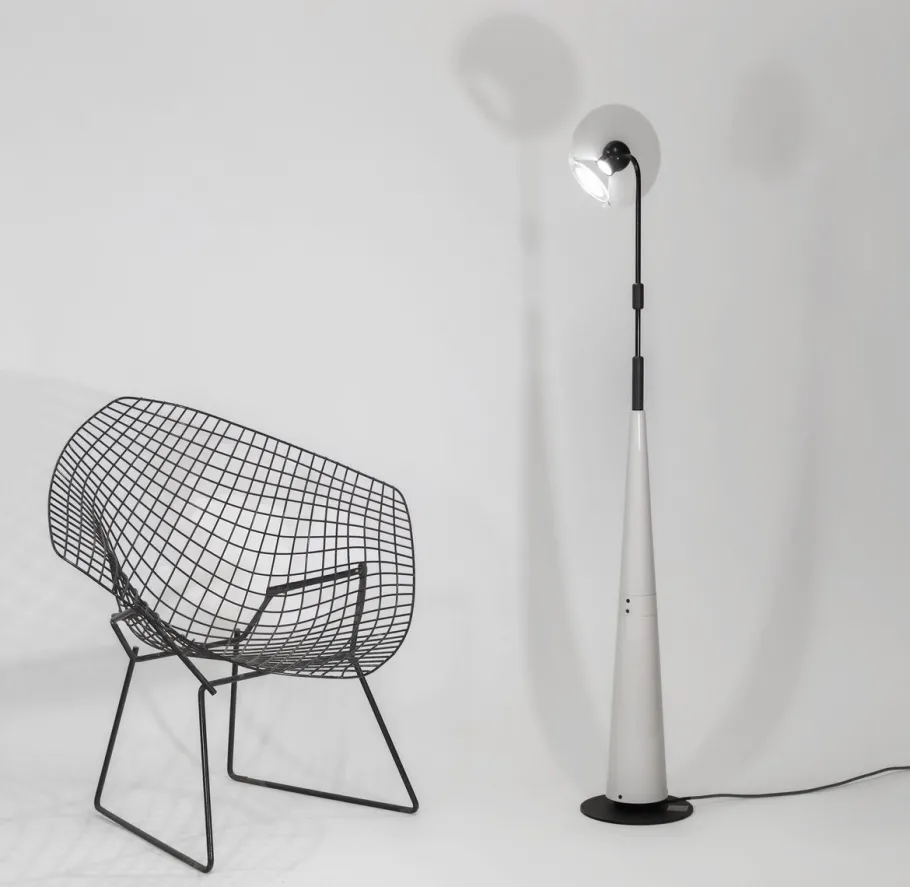 Best Pamono Italian Postmodern Club 1195 Height-Adjustable Floor Lamp from Arteluce, 1980s
