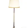 Best Pamono Italian Purple Wood and Brass Floor Lamp from Arredoluce, 1940s