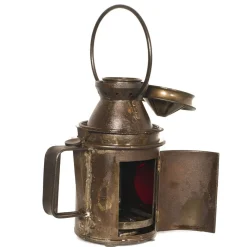 Discount Pamono Italian Railway Manual Oil Lamp, 1920s