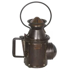 Discount Pamono Italian Railway Manual Oil Lamp, 1920s