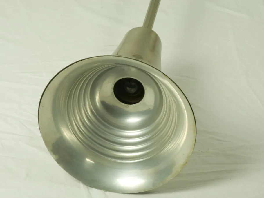 Best Pamono Italian Rationalist Nickel-Plated Metal and Aluminum Luminator Floor Lamp, 1940s