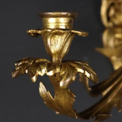 Best Pamono Italian Rococo Bronze Wall Lights, Set of 2